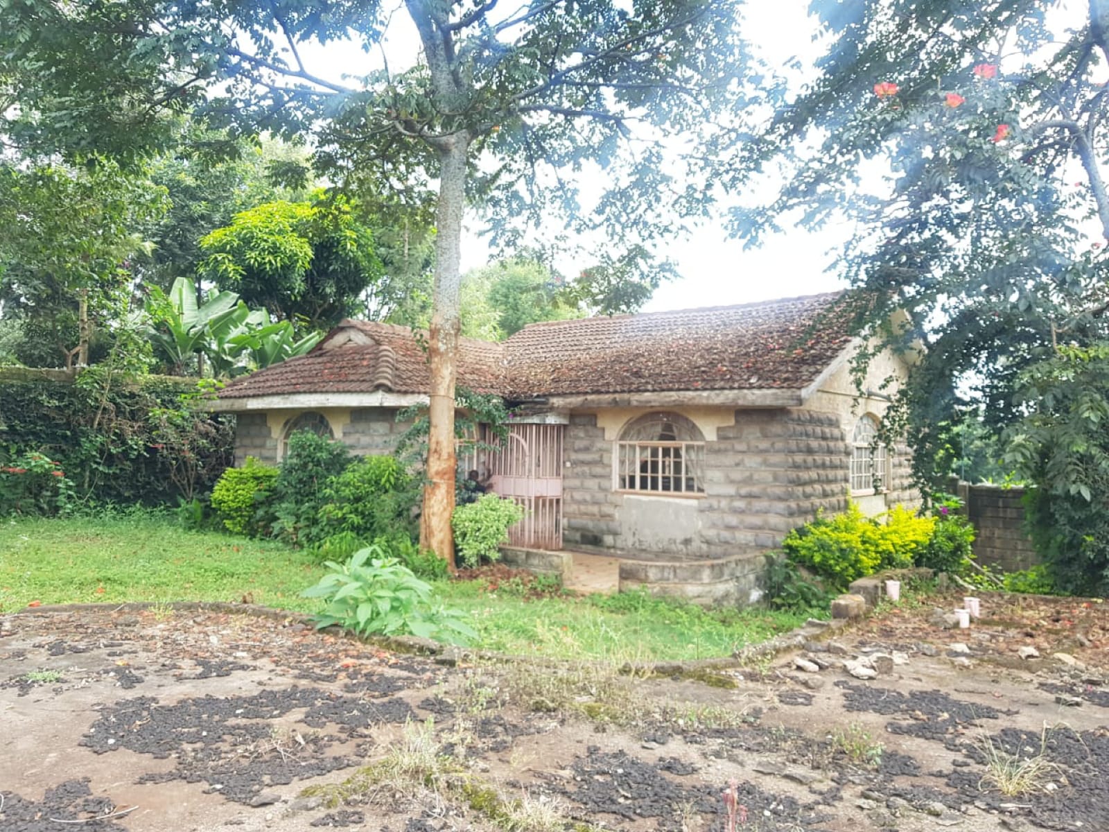 Kitisuru half acre Land For sale with 2 bedroom house and 3300 sq ft Foundation plus basement @50M ONLY Wow