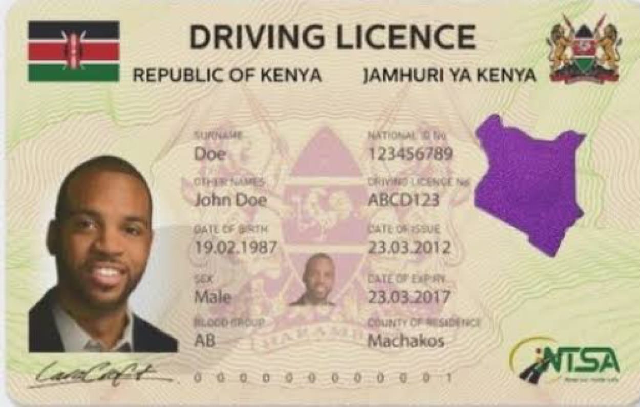NTSA Offers Kenyans a Chance to Quickly Apply for Smart Driving Licenses